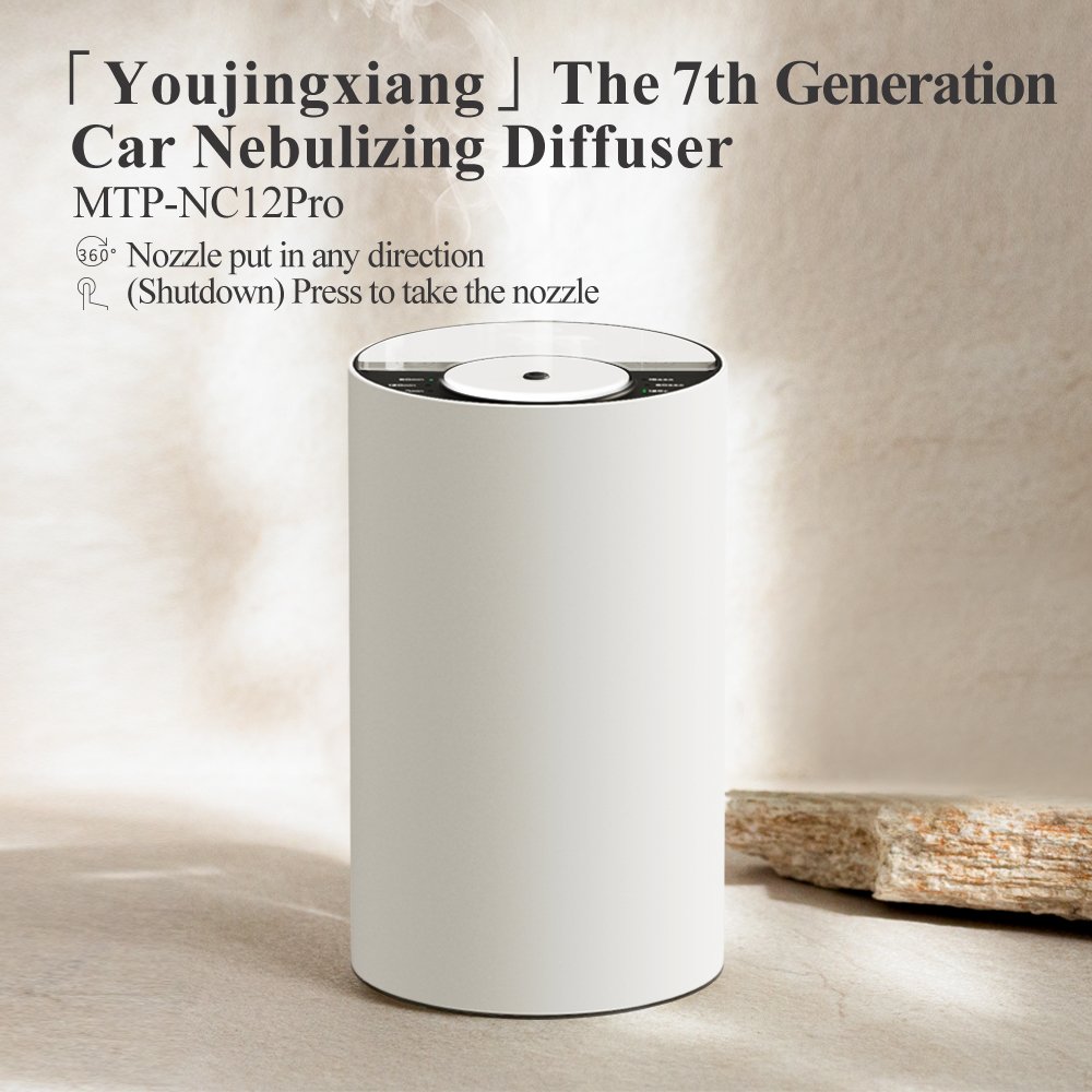 Essential Oil Diffusers Smart Tech Professional Waterless Essential Oil Diffuser for Car,Office,Yoga,Business Trips,Portable
