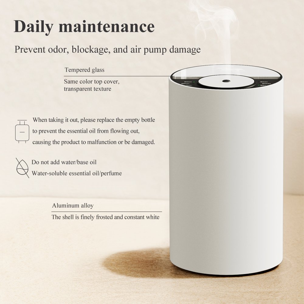 Essential Oil Diffusers Smart Tech Professional Waterless Essential Oil Diffuser for Car,Office,Yoga,Business Trips,Portable