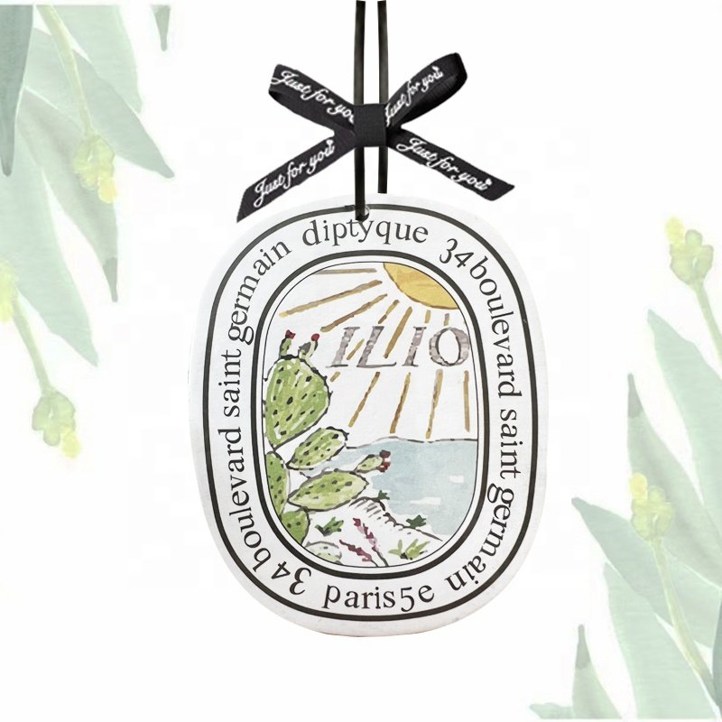 Eco-Friendly Natural Car Air Freshener with Lemon Orange Lily Pear Jasmine Green Apple Forest Freesia Fragrances