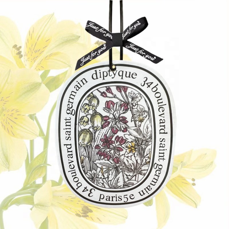 Eco-Friendly Natural Car Air Freshener with Lemon Orange Lily Pear Jasmine Green Apple Forest Freesia Fragrances