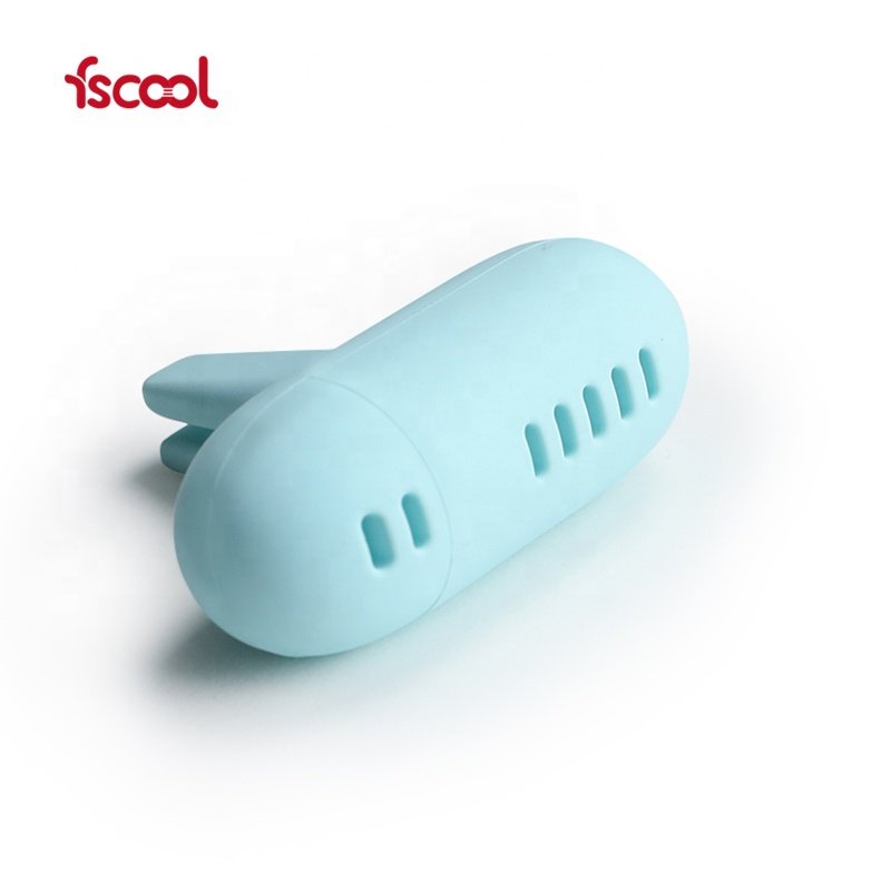 New Portable Mini Capsule Shape Eco-friendly Silicone Car Air Purifier Fresheners Customized Air Freshener