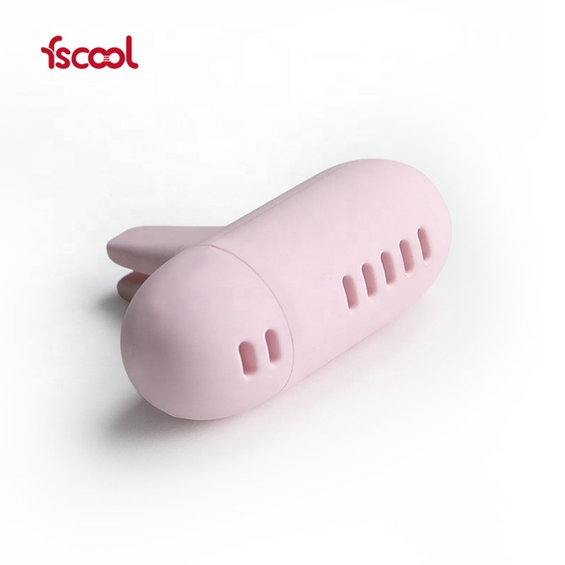 New Portable Mini Capsule Shape Eco-friendly Silicone Car Air Purifier Fresheners Customized Air Freshener
