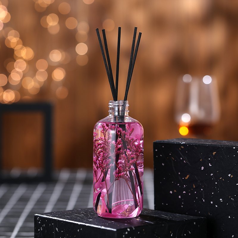 Home Eternal Flower Custom Commercial 260ML Bottle Scented Oil Air Freshener Home Fragrance Reed Diffuser With Stick