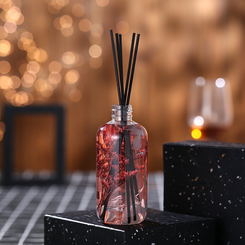 Home Eternal Flower Custom Commercial 260ML Bottle Scented Oil Air Freshener Home Fragrance Reed Diffuser With Stick