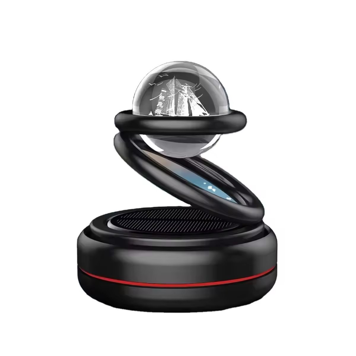 Wholesale Directly Luxury Long Lasting Fragrance Car Perfume Aromatherapy Solar Power Car Air Freshener