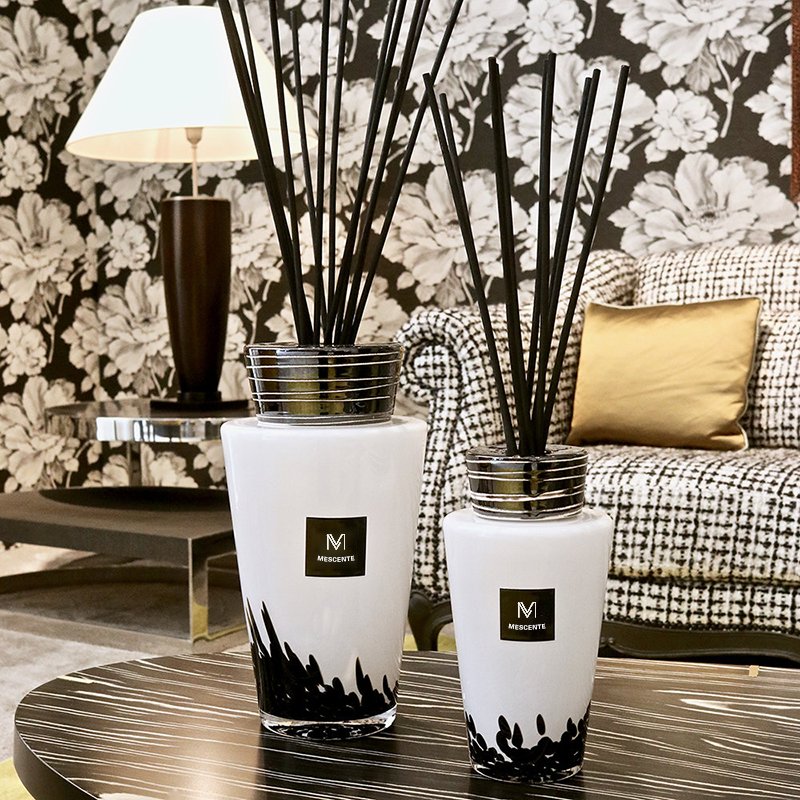 Mescente Luxury Private Label Mini Loris Ceramic Flower Home Fragrance Aroma Oil Reed Diffuser