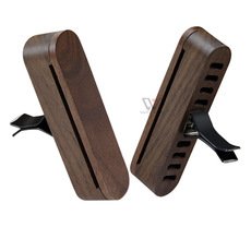 Hot Sale Custom Decorative Car Air Freshener Scent Diffuser Wood Refill Car Outlet Fragrance Exhaust Clip