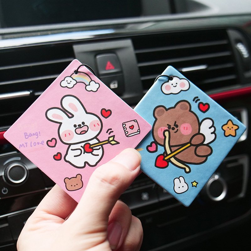 Wholesale Promotional Perfume Animation Character Paper Good Smell Fragrance Customized Air Freshener