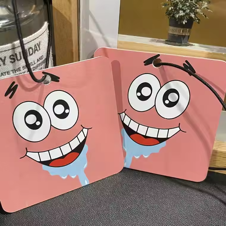 Wholesale Promotional Perfume Animation Character Paper Good Smell Fragrance Customized Air Freshener