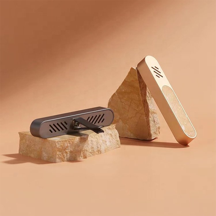 Simple Design Marble Pattern Odor Eliminator Smell Wood Air Outlet Perfume Clip Air Car Freshener Perfume For Auto