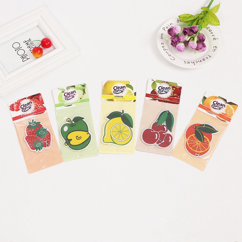 Customizable unique personalised logo car accessories air freshener paper with long card