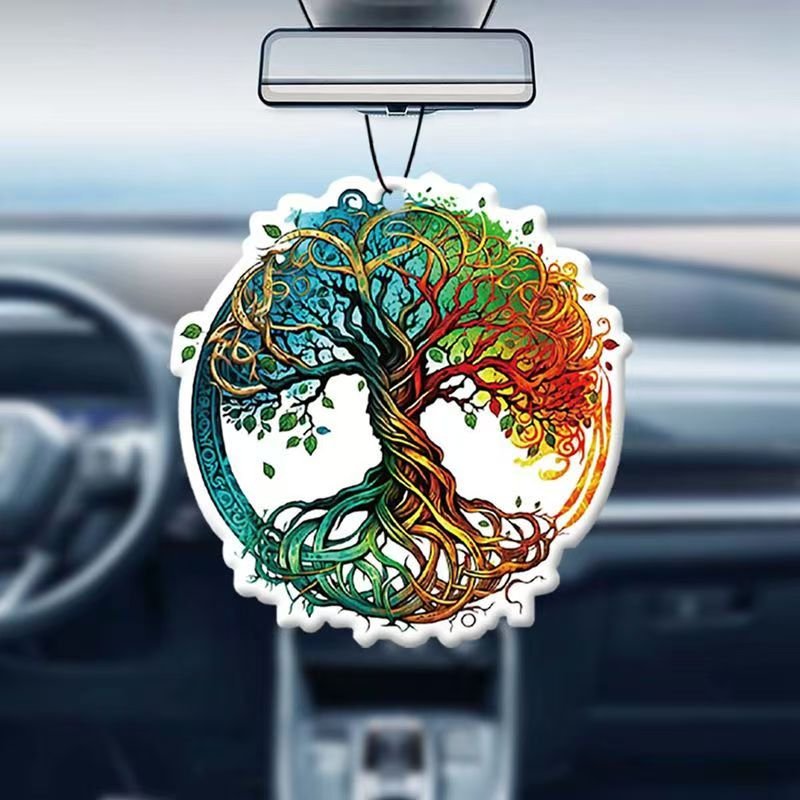 Custom wholesale paper air freshener Elegant Tree of Life shape air freshener Car custom logo New arrival car freshener custom