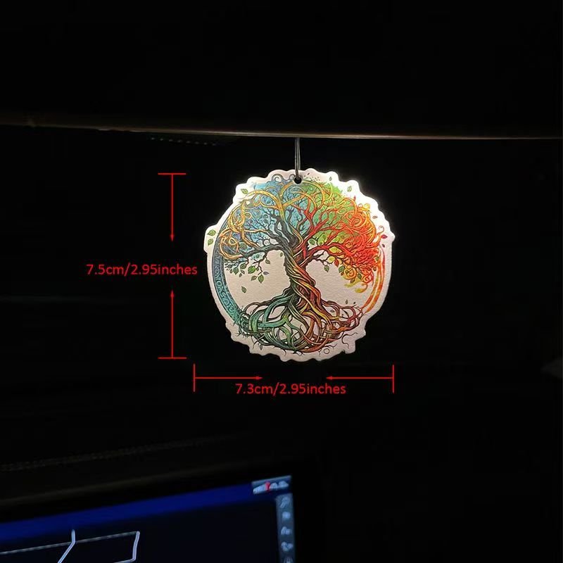 Custom wholesale paper air freshener Elegant Tree of Life shape air freshener Car custom logo New arrival car freshener custom