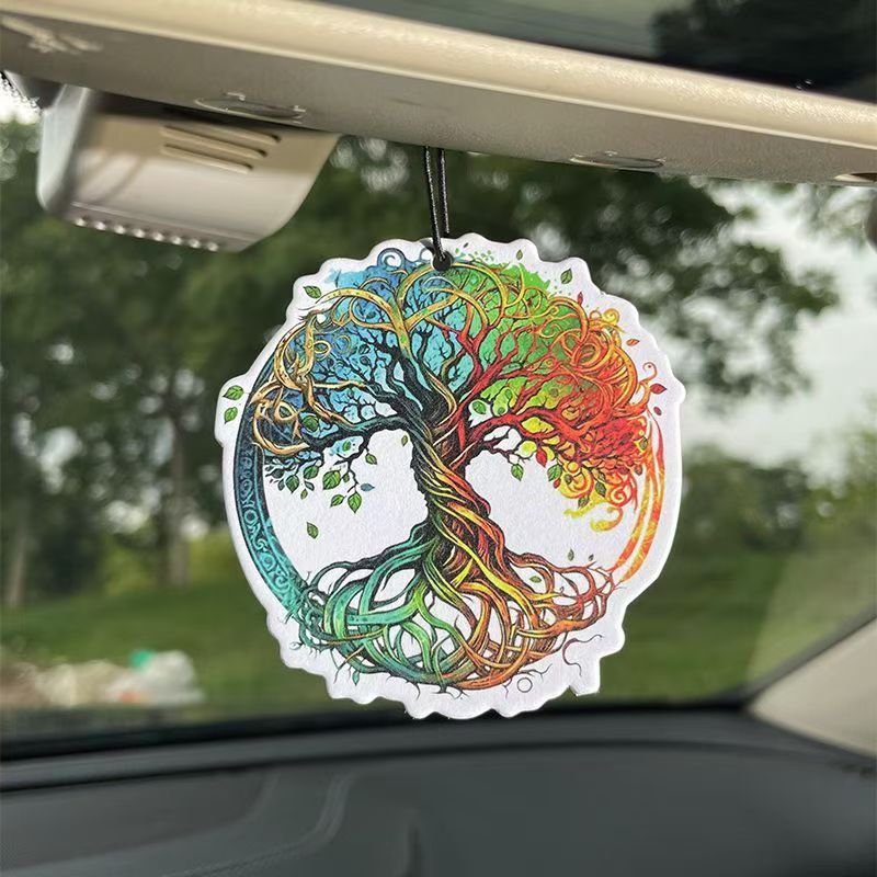 Custom wholesale paper air freshener Elegant Tree of Life shape air freshener Car custom logo New arrival car freshener custom