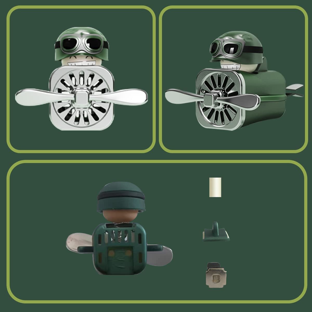 Cartoon Modern Pilot Car Vent Air Freshener Diffuser Clip Aromatherapy Air Conditioner Outlet Car Perfume Products
