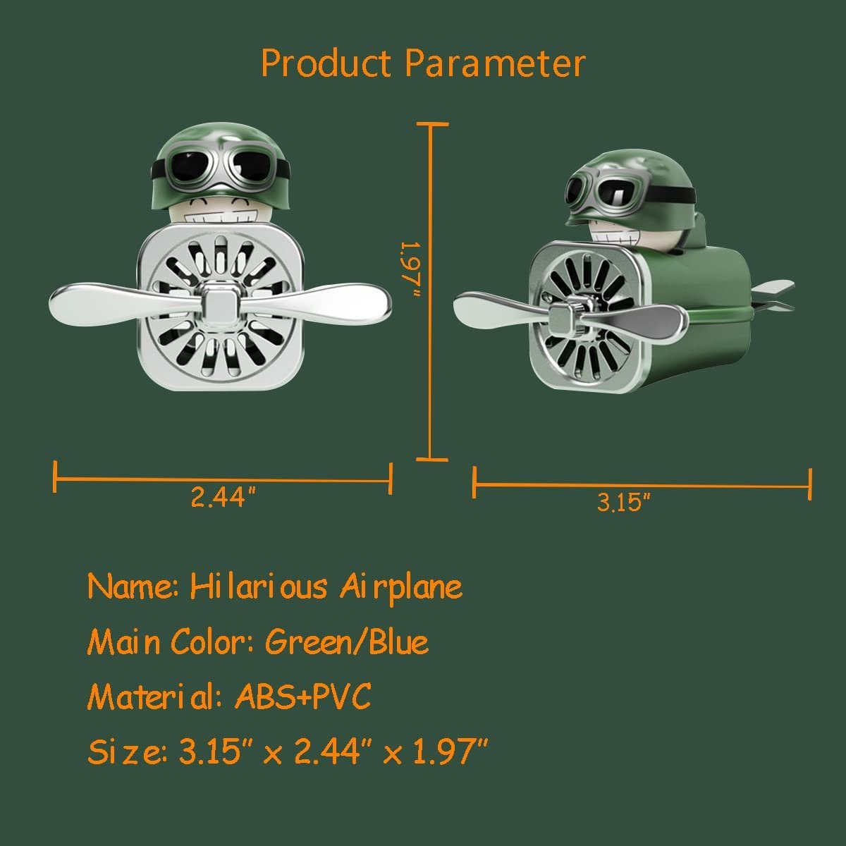 Cartoon Modern Pilot Car Vent Air Freshener Diffuser Clip Aromatherapy Air Conditioner Outlet Car Perfume Products