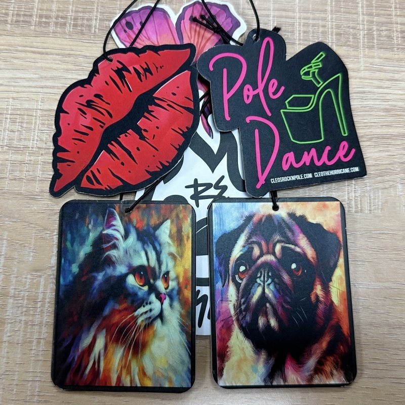 Super strong long lasting scent custom design paper car air freshener Different smells custom air freshener car with logo