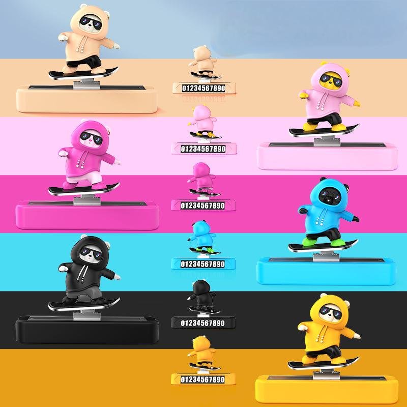 Cartoon Auto Interior phone number parking card with logo Universal Car Accessories