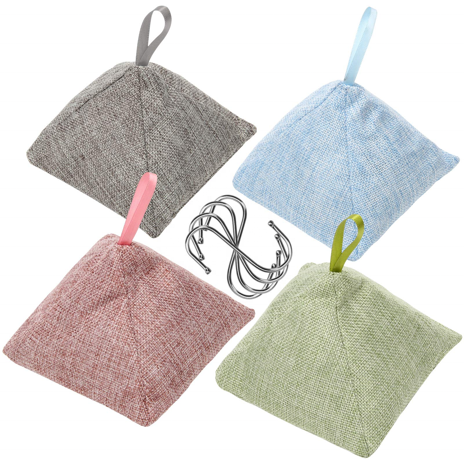 LEGREEN 200g Activated Bamboo Charcoal Air Purifying Bags Home Deodorizer Bags Eco Friendly & Chemical Free Air Fresheners