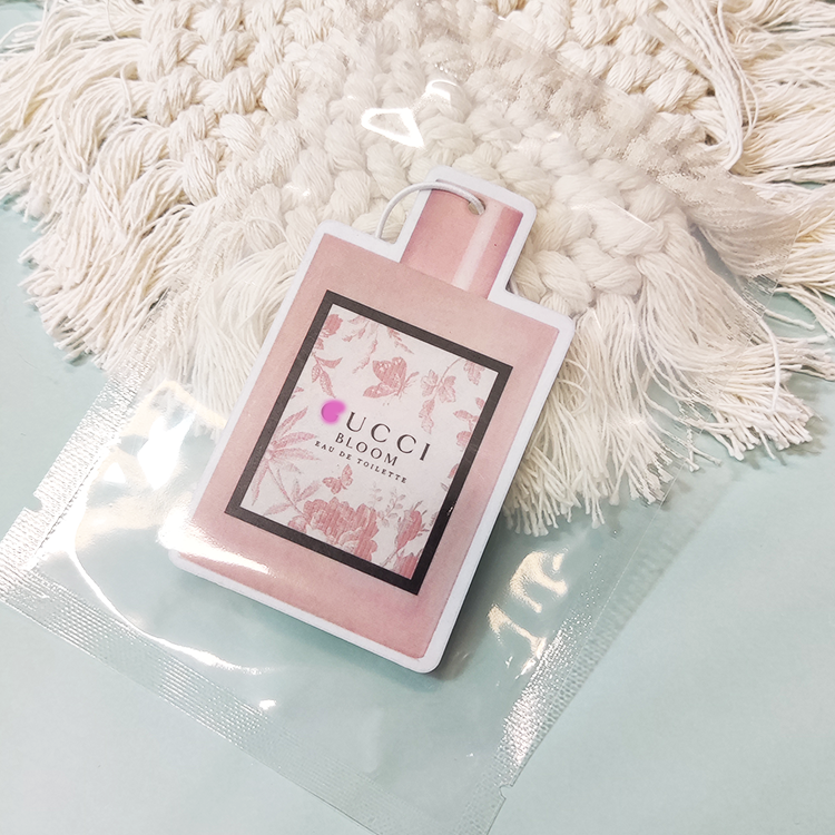 Wholesale Promotional Gifts car perfume luxury bottle paper logo air freshener for car