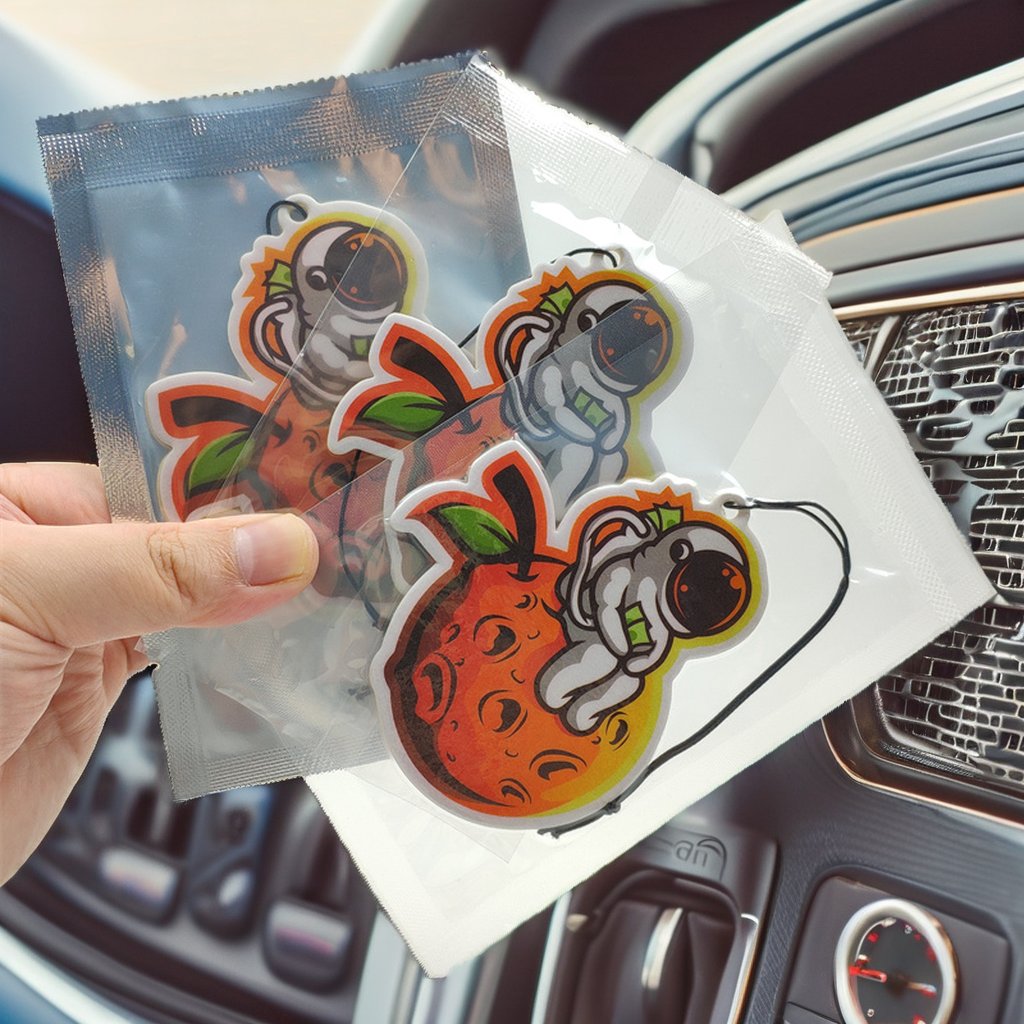 Custom 3 Luxury Hanging Air Freshener Paper Perfume Fragrance with Little Black Design Trees Shape for Car Vent Flower Pattern