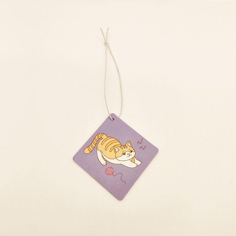 Luxury Paper Car Perfume Hanging Auto Air Freshener Die Cut Custom Cotton Paper Car Freshener