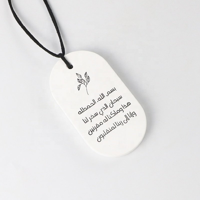 Hanging Home Car Handmade Wardrobe Air Freshener Ceramic Scented Plaster Aroma Flower Porcelain Fragrance Essential Oil Diffuser