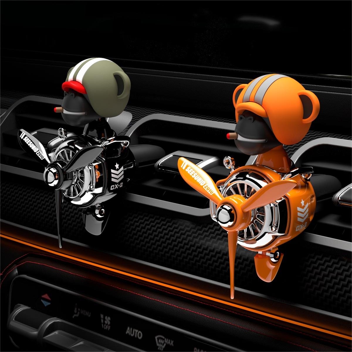 Car Air Freshener Vent Clip Fan Fragrance Aroma Perfume Diffuser