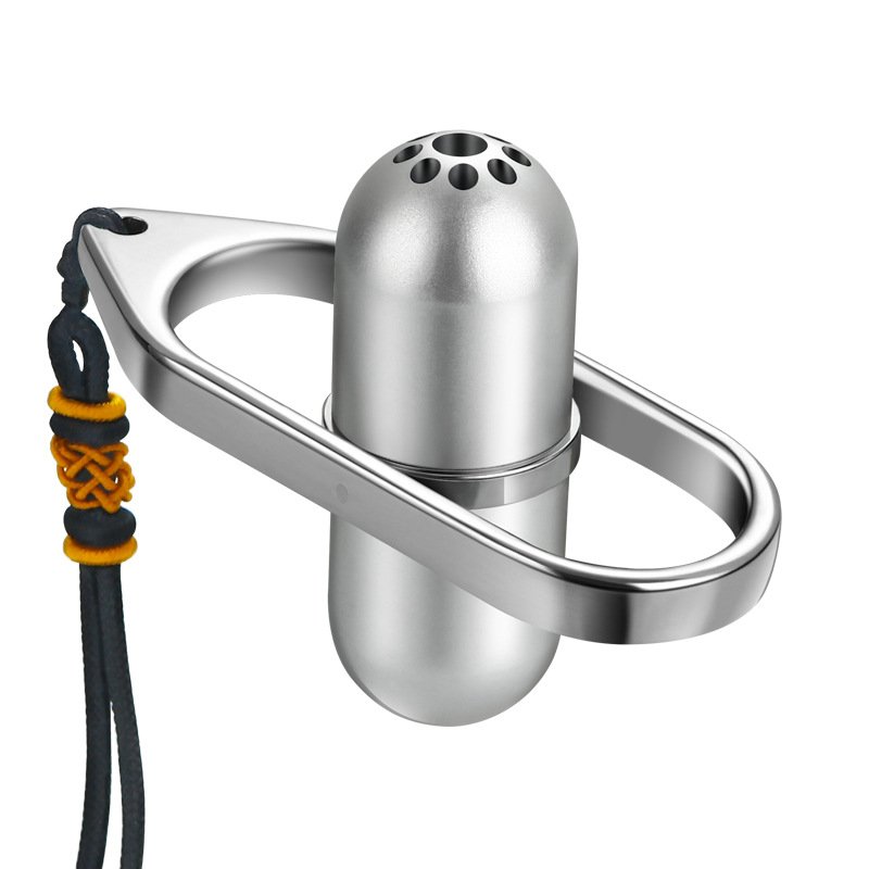 High-end Aluminium alloy Air Freshener Car Hanging Pendant Empty Capsule Bottle for Essential Oils Diffuser Fragrance Ornaments