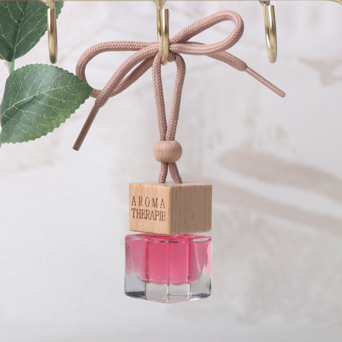 10ml Car Perfume Bottle Air Freshener Diffuser Car Fragrance Glass Aroma Bottle with Wooden Lid Long Lasting