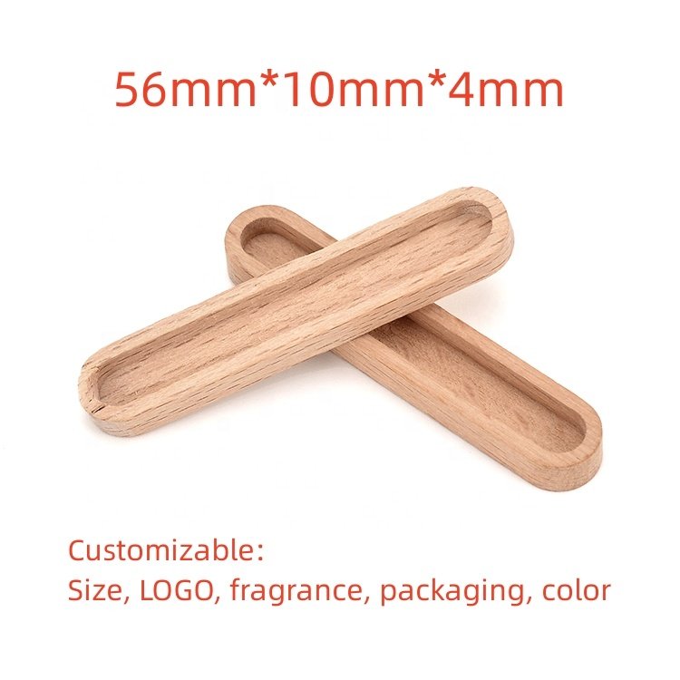 Custom-Filled PE Wood Tablets Portable Modern Solid Perfume Essence Vent Clip Car Air Freshener Rose Ocean Lemon Orange Cologne