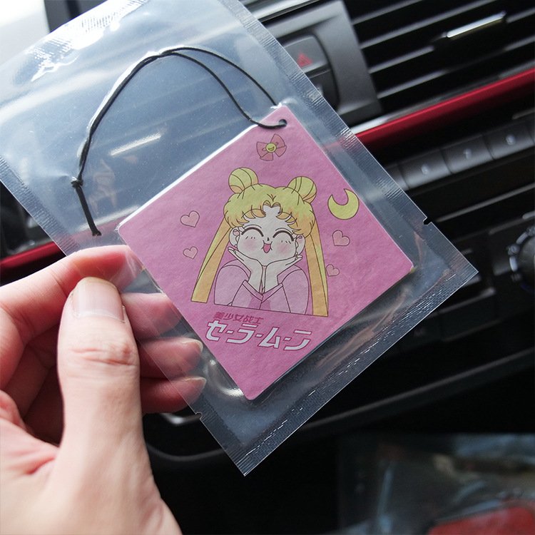 Cheap custom Bulbasaur smell hanging paper perfume car air freshener with different smell customize car air freshener