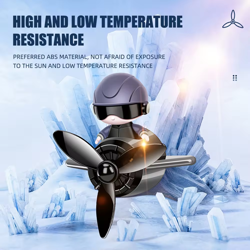 Factory Direct sale Car Air Vent Clip Aroma Diffuser Pilot Wind Vortex Kinetic Energy Aromatherapy