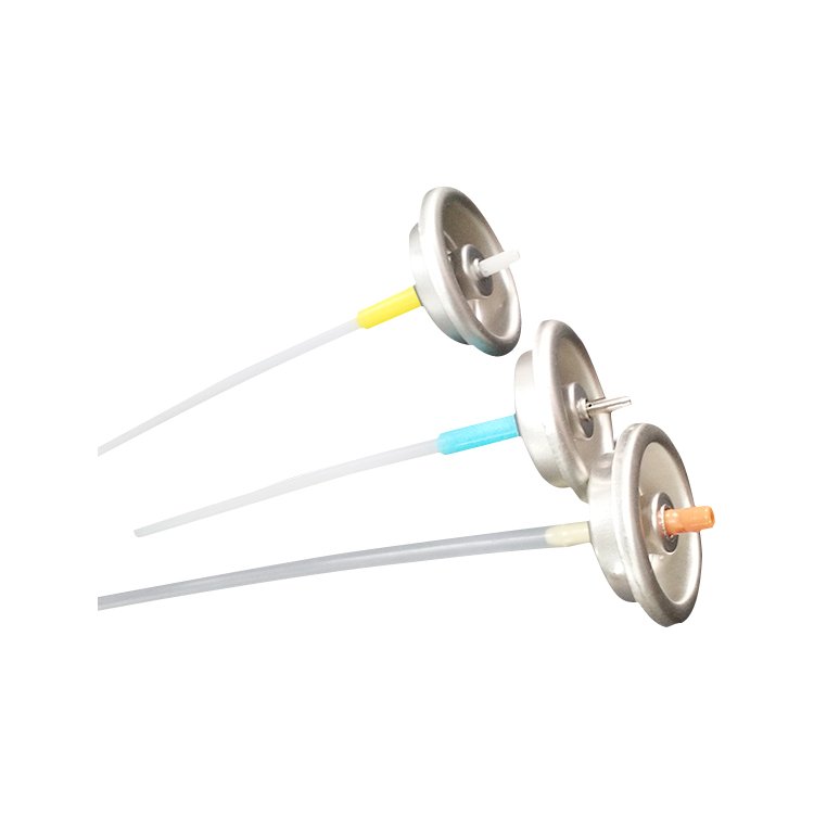 Aerosol metered valves for aerosol car care cans
