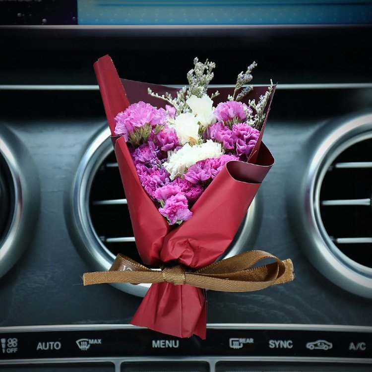 Wholesale Creative Air Vent Clip Long Lasting Time Flower Interior Accessories Flower Decoration Gift Perfume for Car