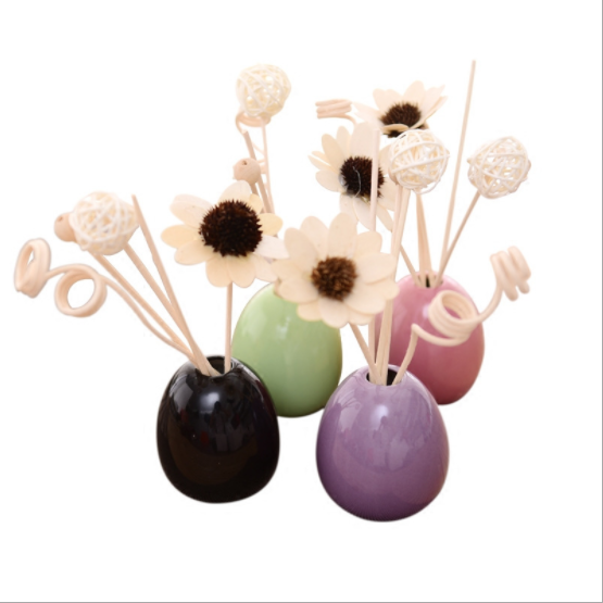 Custom ceramic car home fragrance aroma reed diffuser
