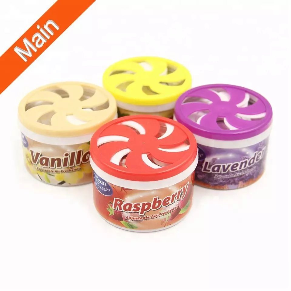 Wholesale Shaldan Car Perfume Cherry Hanging Scent Gel Initial Car Fragrance Air Freshener Gel