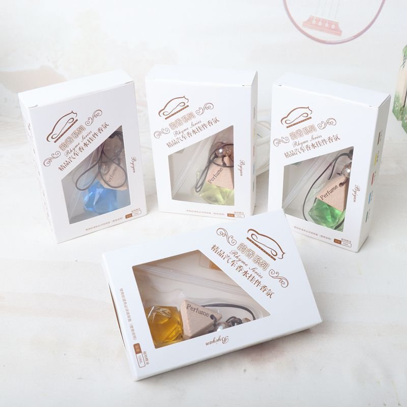 Glass car perfume essential oil 8ML bottle car freshener diffuser car parfums for auto