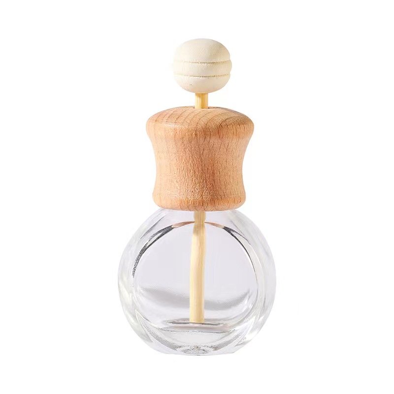Factory Direct Supply Luxury Car Vent Air Freshener Empty Glass Bottle Car Perfume Clip-on Diffuser Lily Fragrance Any Custom