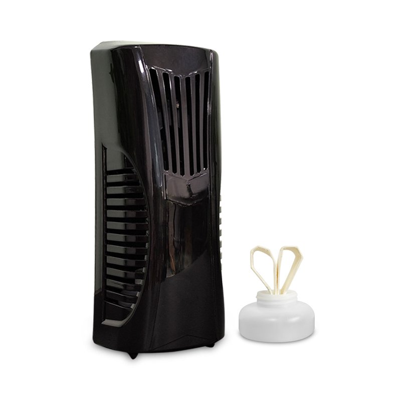 OEM Factory Automatic Fan Perfume Dispenser Wall Mounted Air Freshener Dispenser Battery Fan Type Hotel Fragrance Diffuser