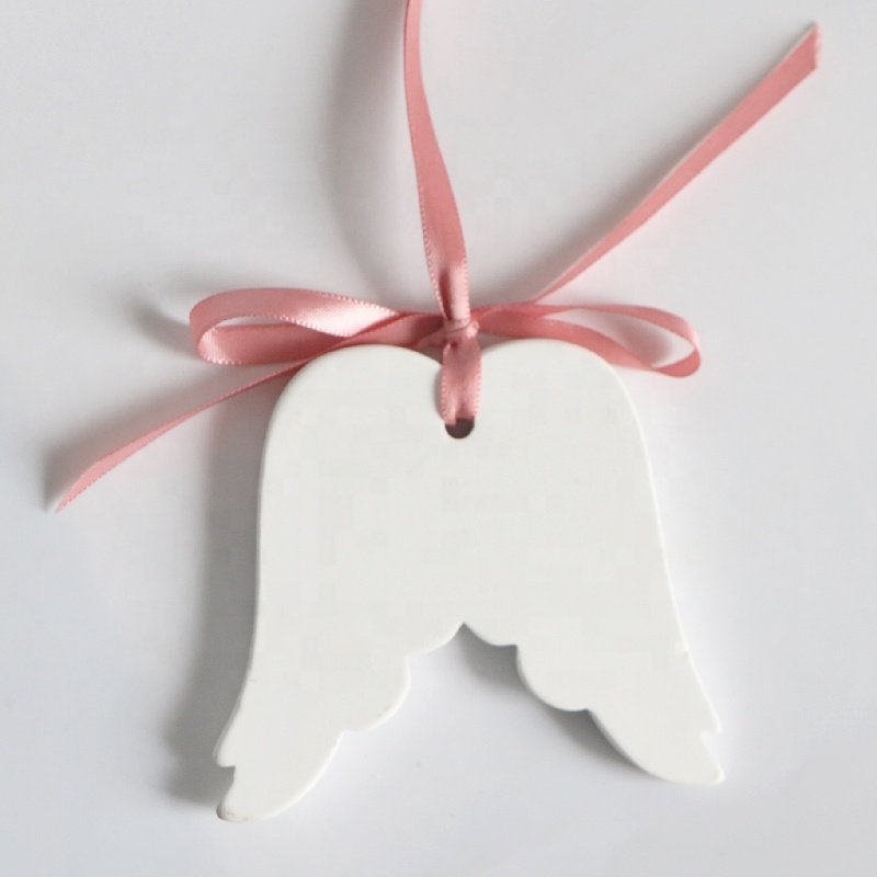 FinRu White Wing Shape Aromatherapy Scented Ceramic Stone Fragrance Plaster Oil Diffuser Hanging Wardrobe Car Air Freshener