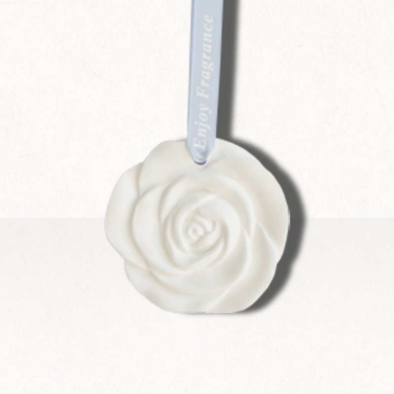 Factory Wholesale Home Office Hanging Car Air Freshener Scented Ceramic Flower Aromatherapy Porcelain Fragrance Oil Diffuser