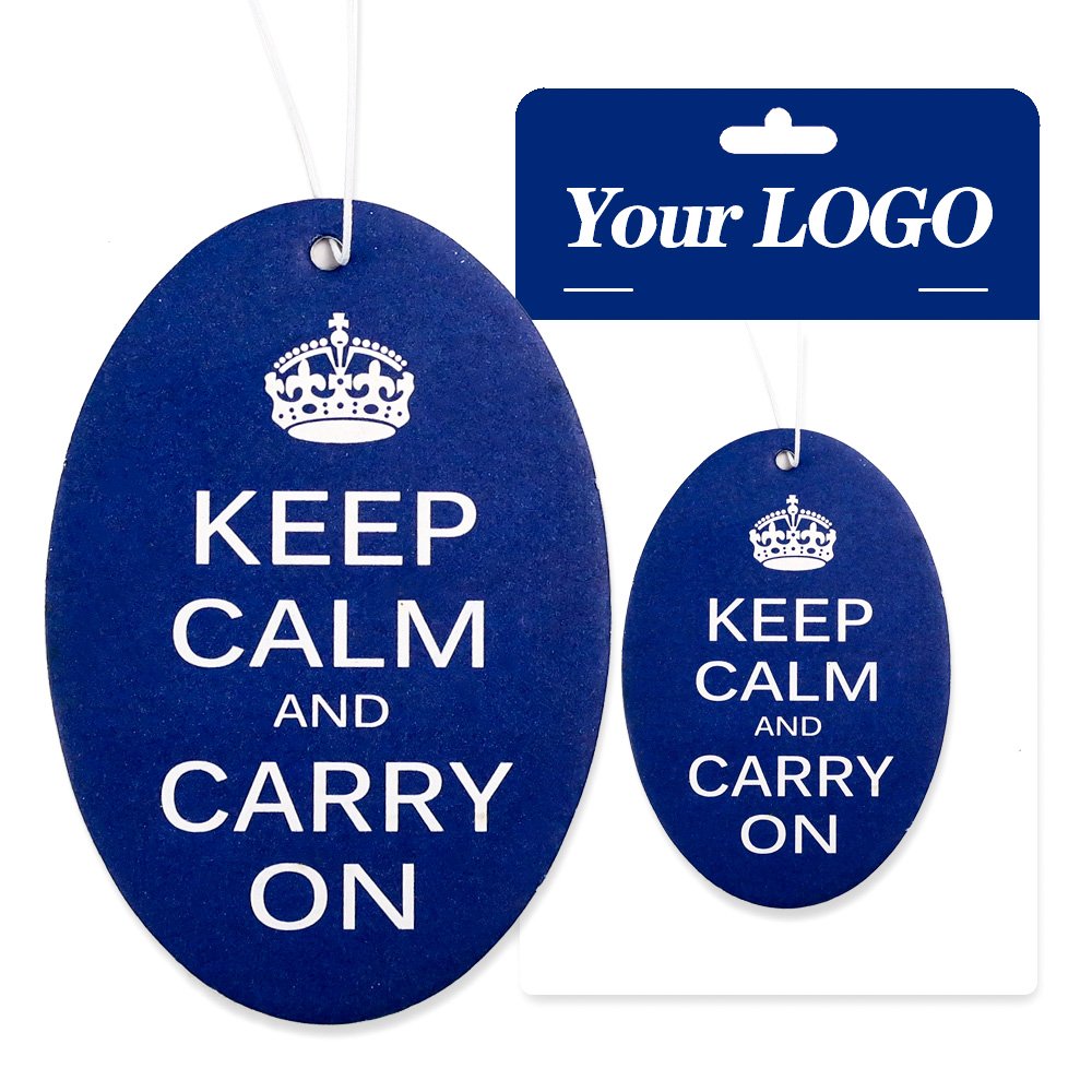 Oem custom cartoon car scent air fragrance hanging paper car air freshener with logo