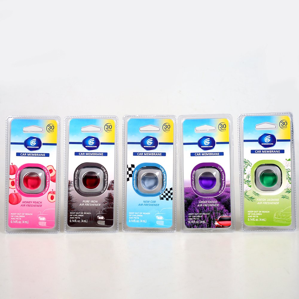 Wholesale Modern Square Membrane Car Air Freshener Custom Size Vent Air Diffuser Liquid Lily Rose Fragrance