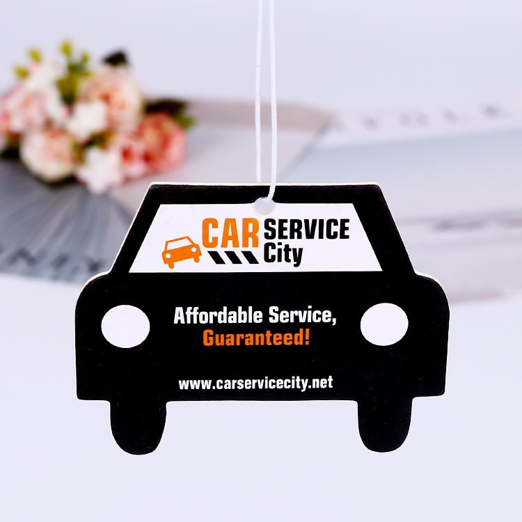 Long Lasting Strawberry Air Freshener Paper Car Air Diffuser Car Freshener Custom Logo