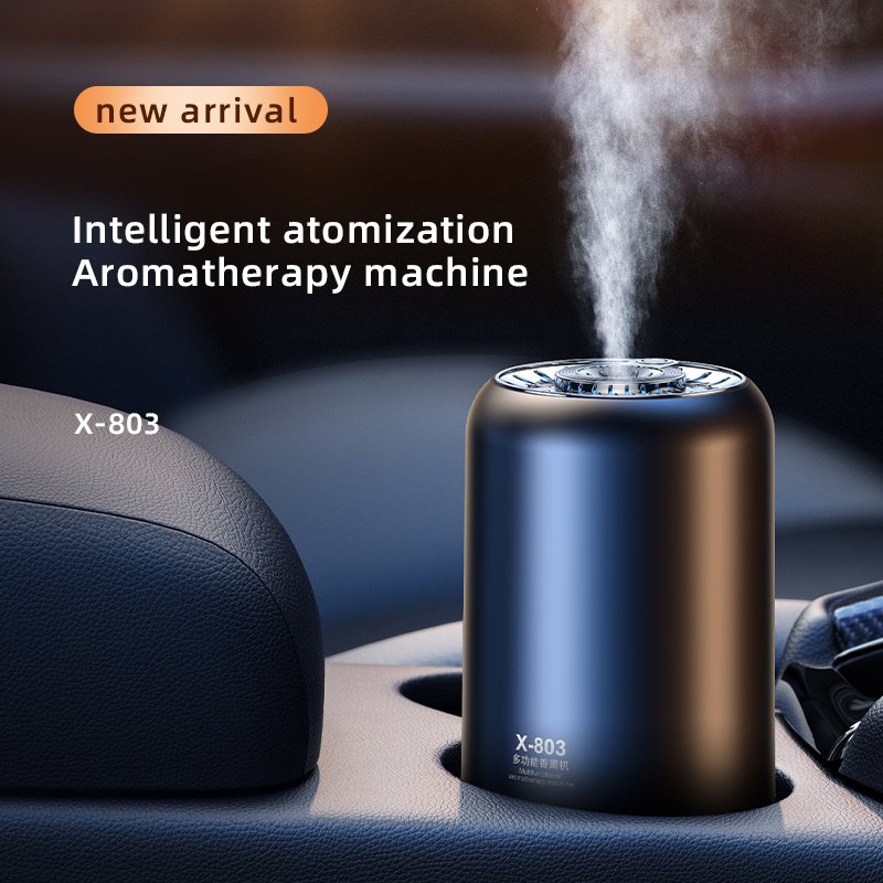 2023 New USB Aroma Essential Oil Diffuser 50ml Led Light Cool Mist Air Fresheners for Car Home Office Bedroom Black Mini Oem