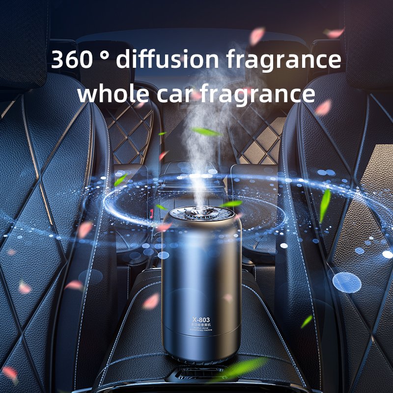 2023 New USB Aroma Essential Oil Diffuser 50ml Led Light Cool Mist Air Fresheners for Car Home Office Bedroom Black Mini Oem