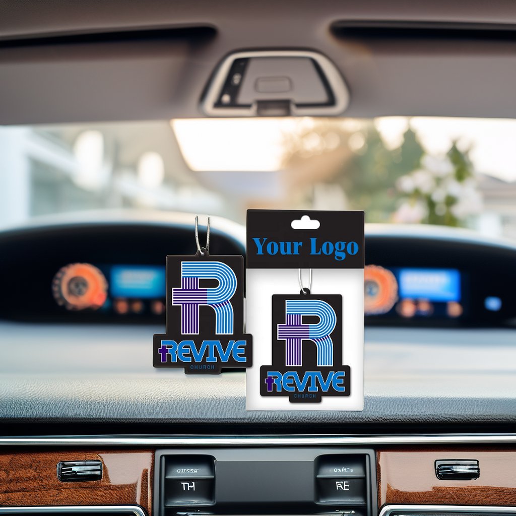 Custom Modern Air Freshener Paper Car Fast Delivery Gel Type Fragrances Cologne Rose Lavender Apple Pattern Made Cotton Paper