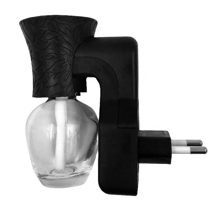 Factory wholesale New shape indoor use Glass Bottle Plugin aromatherapy device, liquid perfume heating diffuser