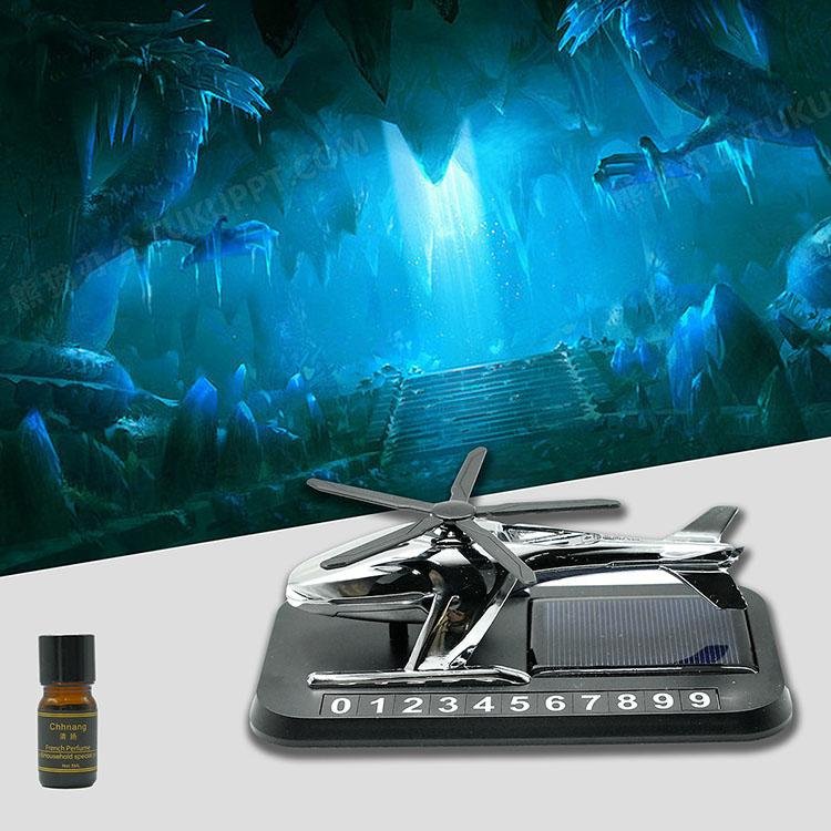 Senbolia Hot Sale Luxury Car Perfume Air Freshener Solar Energy Rotating Zinc Alloy